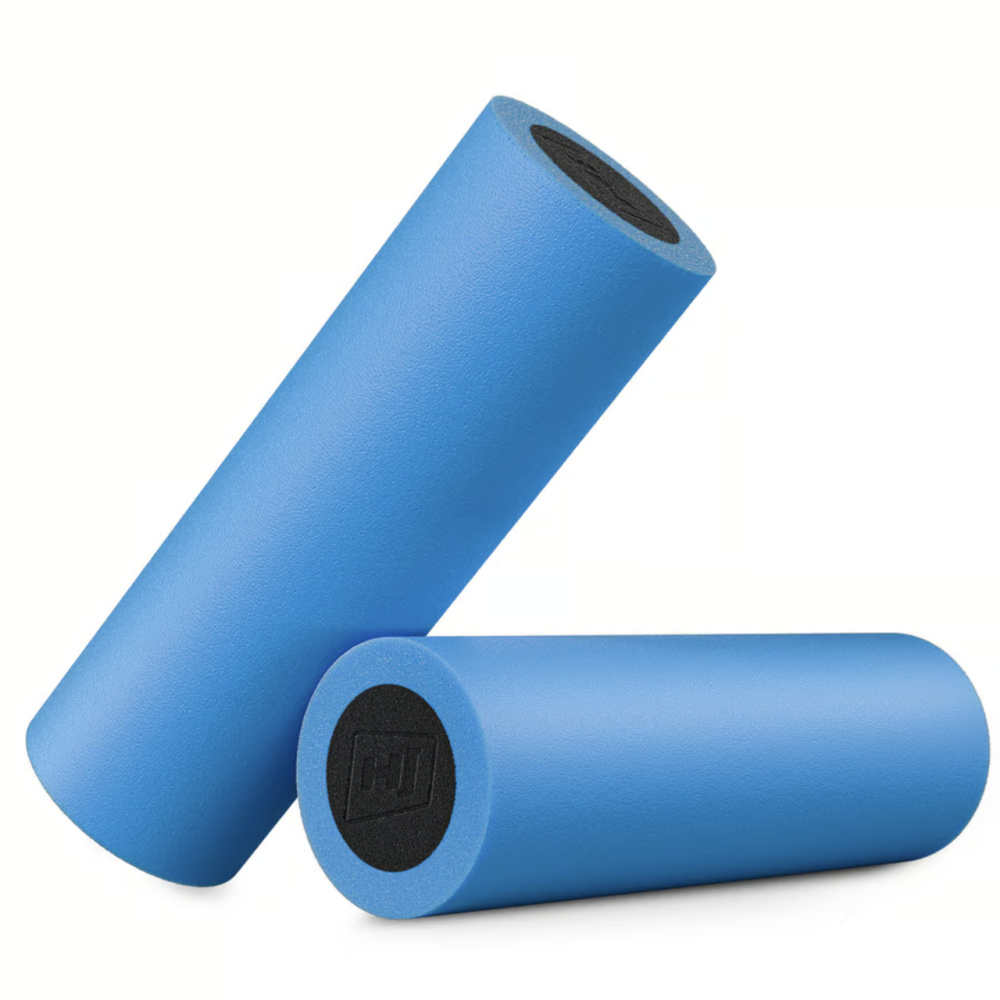 Масажний ролик (валик, роллер) Hop-Sport EPE 45см блакитно-чорний Киев - изображение 2