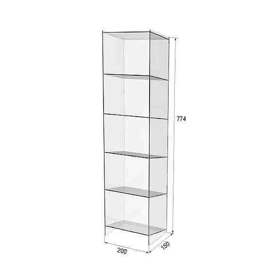 Підставка вітрина EKOSTAR 5 полок 200х150х774 Київ