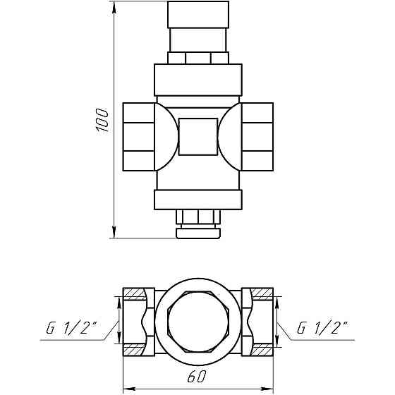 Редуктор под манометр ITAP 1/2″ 361 (000009719) Киев