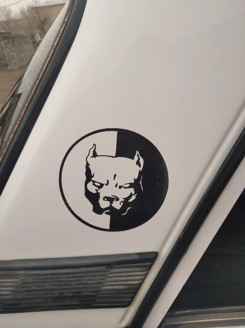 Наклейка на авто Питбуль Большая Чёрная Киев - изображение 6