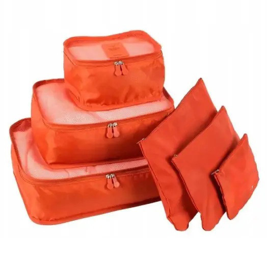 Набір дорожніх органайзерів 6 шт. CD-677 Колір: оранжевий Київ - фото 5
