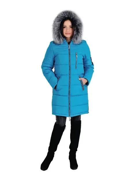 Женская модная  зимняя куртка с мехом.  42-72р Киев - изображение 1