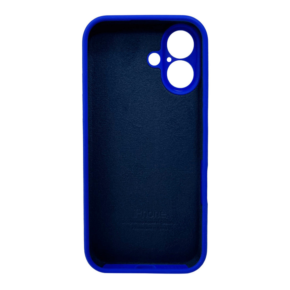 Чохол для смартфона Silicone Full Case AA Camera Protect for Apple iPhone 16 45,Shiny Blue Київ - фото 3