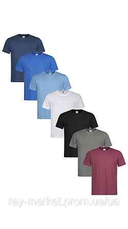 Набір футболок 7шт Stedman чоловічий темно-синій/ волошковий/ блакитний/ білий/ чорний/ темно-сірий/ бордовий ST2000-7PACK2 Київ