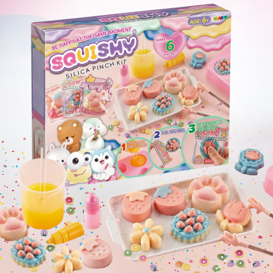 Набор для изготовления сквишей антистресов Таба лапок,детский набор для творчества "Создай сквиш сам" 6 штук Кам'янець-Подільський