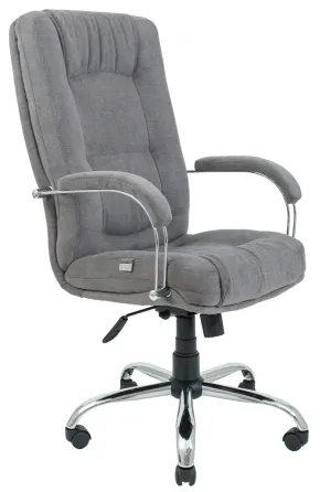 Офісне Крісло Керівника Richman Alberto Misti Gray Хром М2 AnyFix Сірий Київ