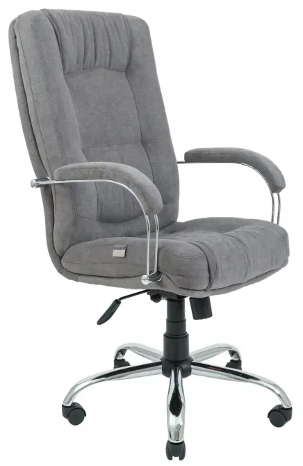 Офісне Крісло Керівника Richman Alberto Misti Gray Хром М2 AnyFix Сірий Київ - фото 1