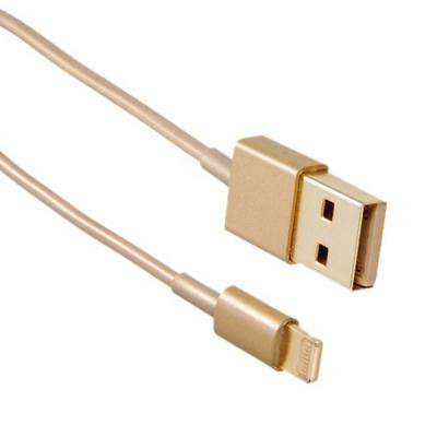 Дата кабель USB 2.0 AM to Lightning 1.0m Gold Drobak (215341) Винница - изображение 1
