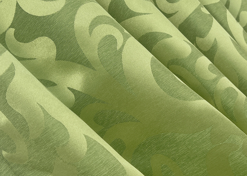 Комплект готових штор VR-Textil Жакард Вензель № 297ш Салатовий 130х170 см 2 шт (35-0406) Київ - фото 5