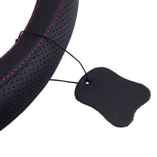 Чохол керма VLOD-L282 чорн-червоний M з перфорованої шкіри з боковими вставками Харків