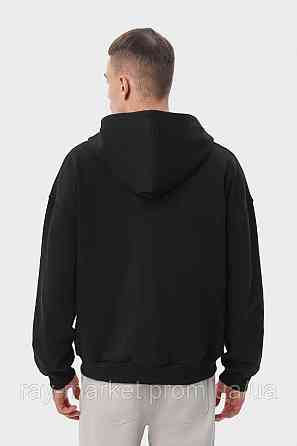 Худі на блискавці чоловіче базове RAY PREMIUM LOOSE чорне(U0409М-Black) M Київ