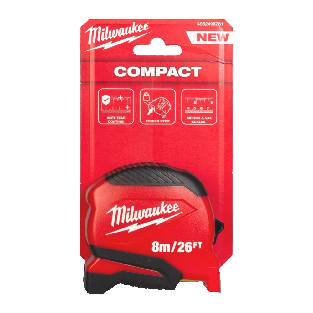 Рулетка Pro Compact MILWAUKEE (Gen 2), 8м/26фт, (25мм) Одесса - изображение 3