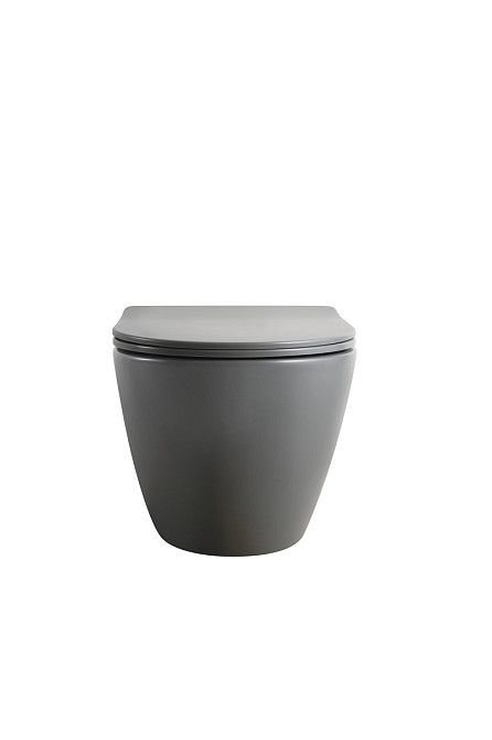 Унитаз подвесной Mixxus Premium ELLIPSE-0309-T1 GRAY 530x360x350mm система смыва TORNADO 1.0 (MP6655) Киев - изображение 7