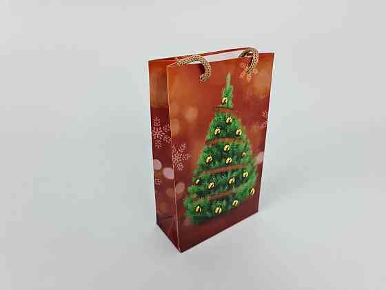 Пакеты новогодние ,бумажные ,подарочные , Малый 11/18/5 -010 (12 шт) Харьков