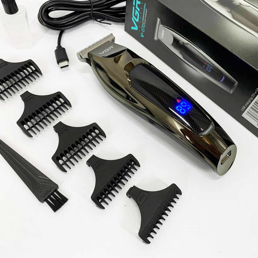 Електрична машинка тример для волосся і бороди, Професійна електрична машинка для стрижки HX-26 Львів - фото 4