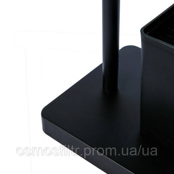 Гарнитур для туалета Axentia с держател для туалетной бумаги чёрный нерж бетон 23x69.5x18 см (133929) Киев - изображение 6