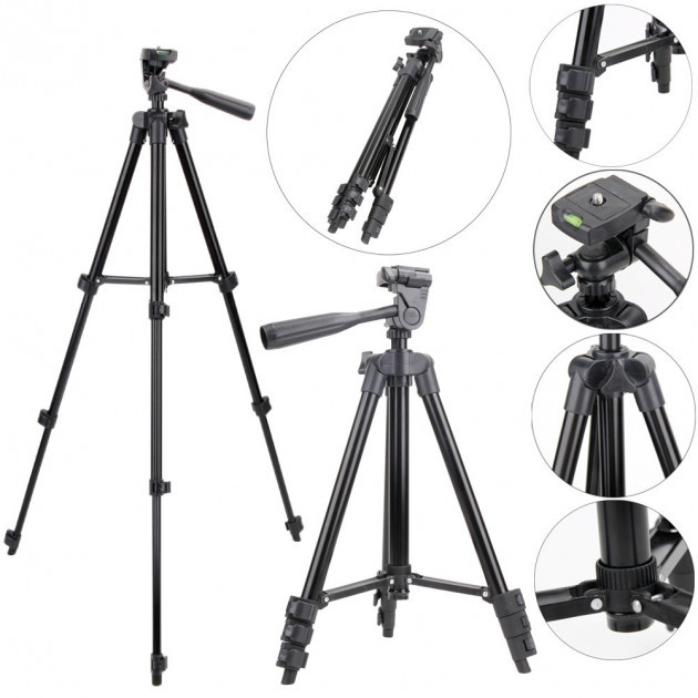 Штативи для фото зйомки Tripod 3110 0, 35-1.02м, Підлоговий штатив, Штативи для фотокамери KU-46 Львів - фото 7