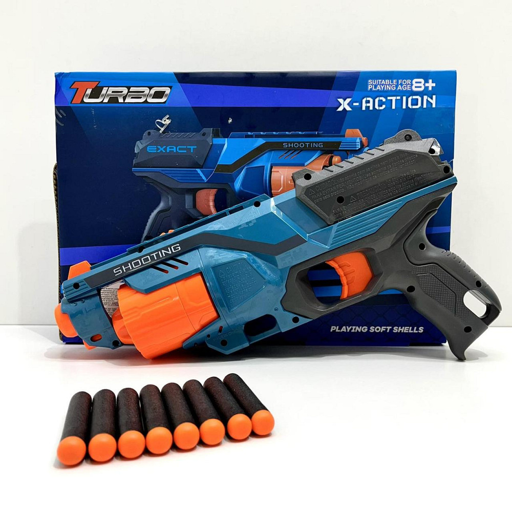 Пістолет бластер 8 м'яких патронів 30 см (BT322) Чернігів - фото 7