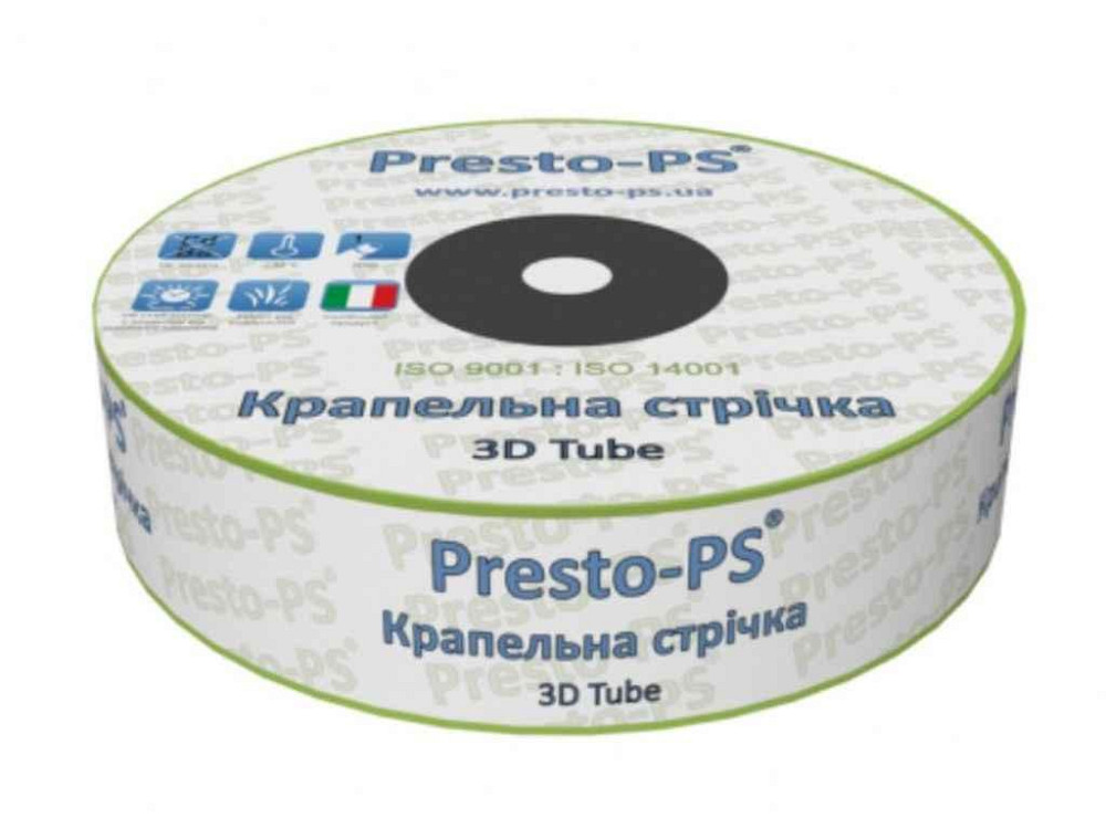 Капельная лента, эммиттерная 3D Tube (2,7л/ч) (30см) 500м 3D-30-500 ТМ PRESTO-PS Solmir Solmir Solmir Київ - фото 1