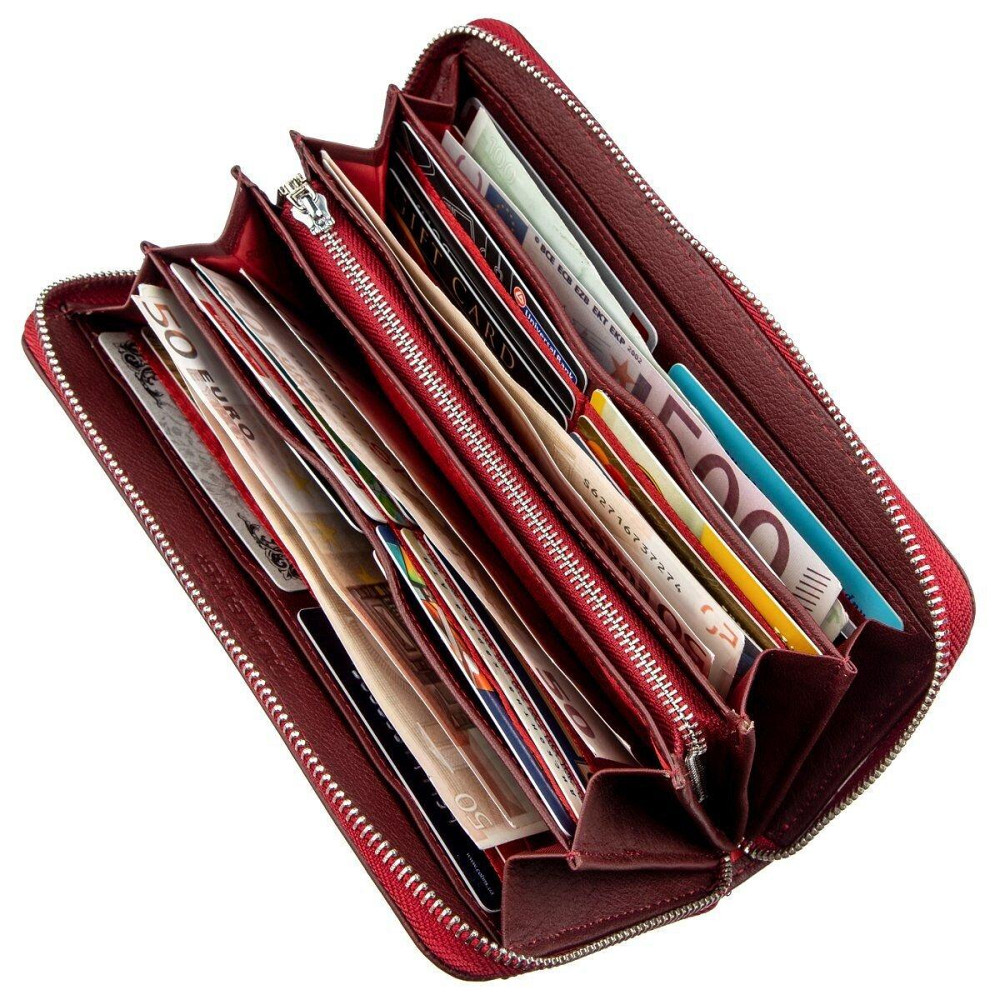 Универсальный женский клатч на молнии ST Leather 18865 Красный Киев - изображение 3