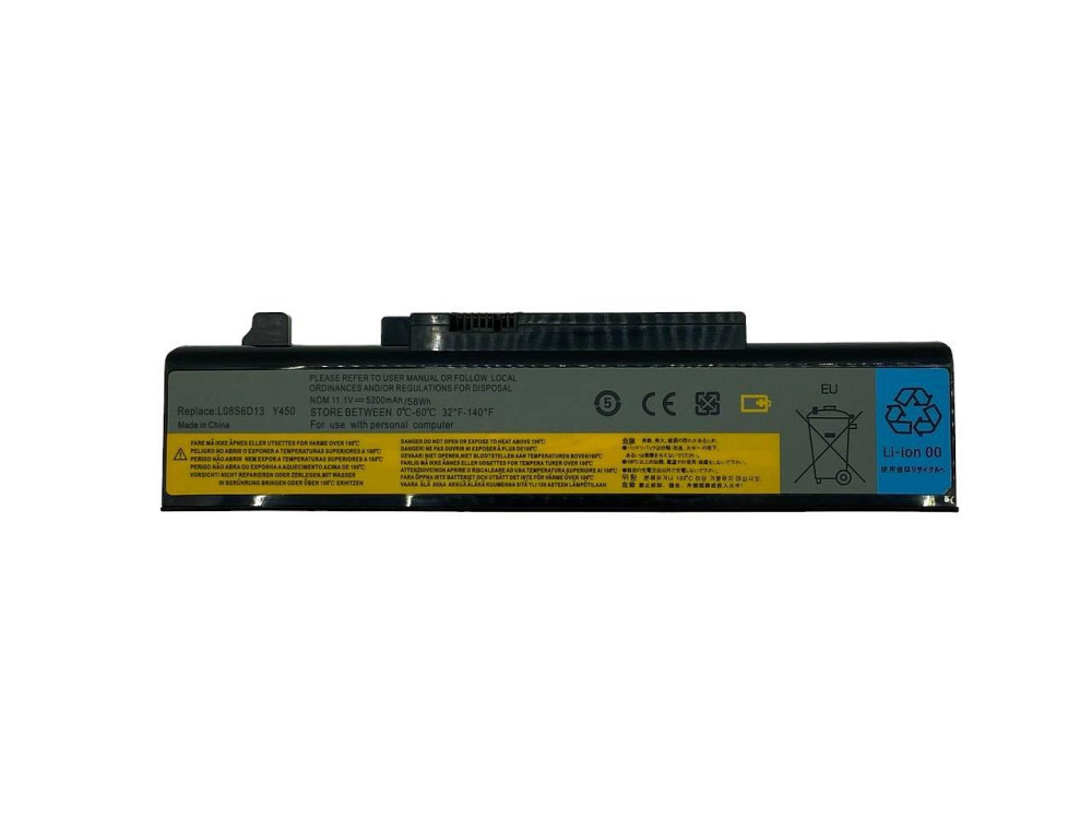 Аккумулятор для ноутбука Lenovo-IBM L08S6D13 IdeaPad Y450 11.1V Black 5200mAh OEM Вінниця - фото 1