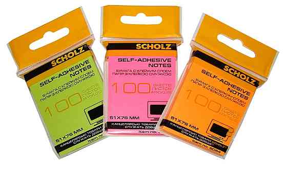 Папір для нотаток 76*51 100л кольоровий 