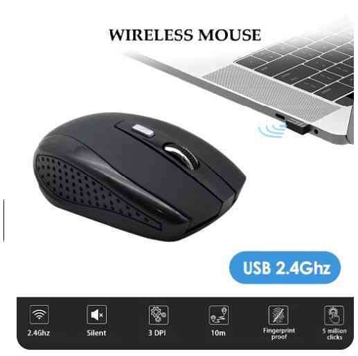 Беспроводная мышка Silent Mouse 2.4G черная Запорожье