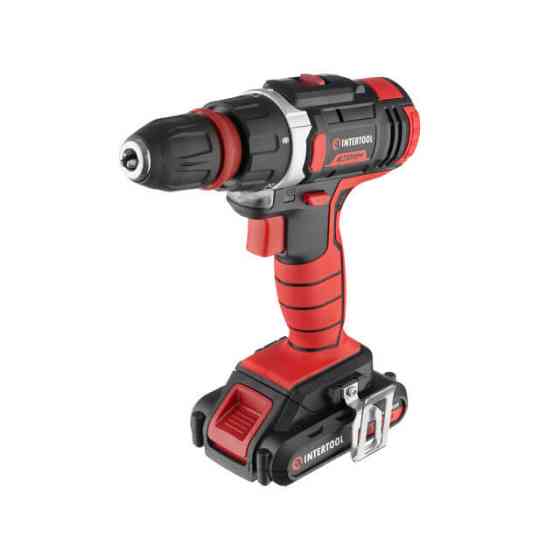 Дриль-шурупокрут акумуляторний, Li-Ion, 18 В, 25 Nm, 0-400/0-1500 об/хв, 2×2,0 Аг, знімний патрон Львів