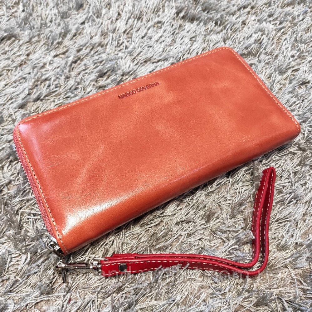 Женский пудровый кошелек на молнии из гладкой кожи Marco Coverna 7003 Киев - изображение 1