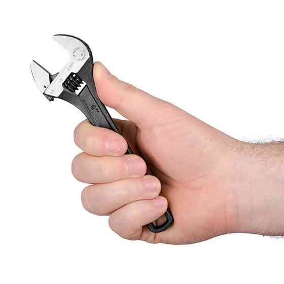 Розвідний ключ INTERTOOL XT-0056, 150 мм, Cr-V, чорний - найкраще співвідношення ціни та якості Львів