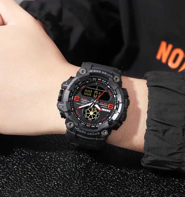 Мужские армейские наручные часы Skmei 1818 Красный Киев - изображение 6