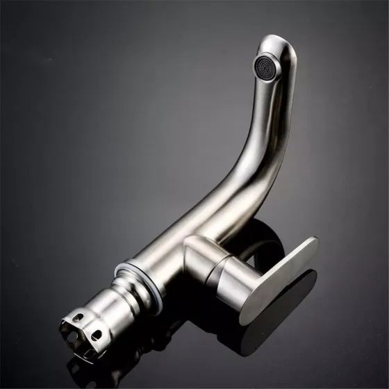 Смеситель для умывальника WEZER INX1A-04 сатин Киев