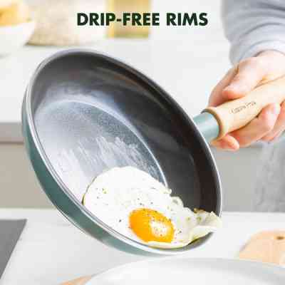 Сковорода GreenPan Mayflower, 20 см з керамічним покриттям, блакитна (CC001667-001) Вінниця