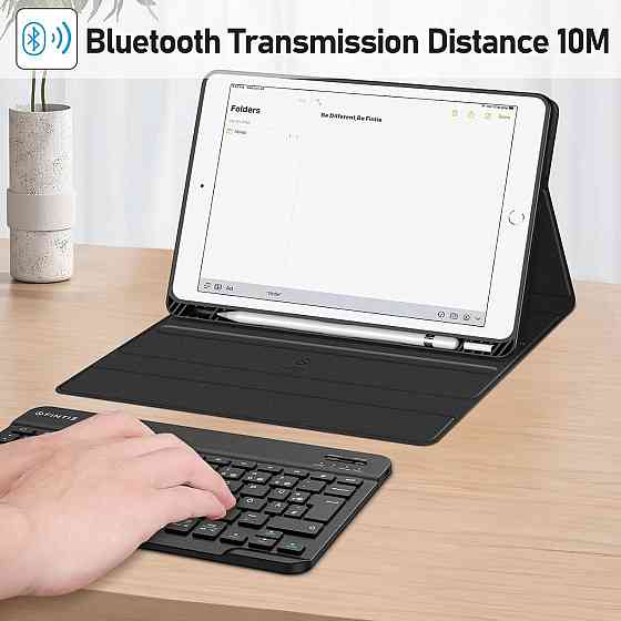 Чехол Fintie с отстегивающейся магнитной QWERTZ клавиатурой для iPad 10.2 7/8 поколения 2019/2020 с держателем Киев
