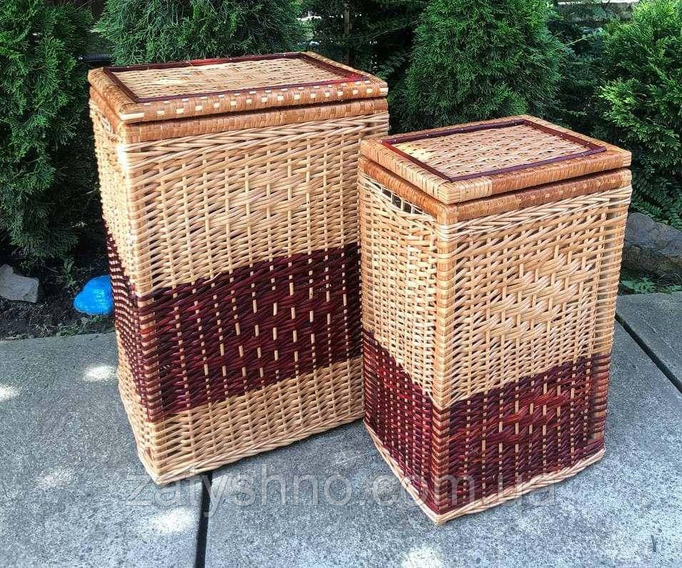 Набор плетеных корзин с крышкой Киев - изображение 8