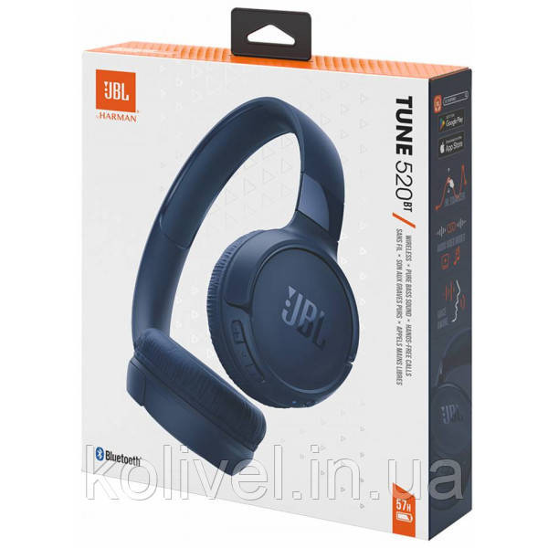 Навушники JBL T520BT Blue JBLT520BTBLUEU (JBLT520BTBLUEU) Киев - изображение 9