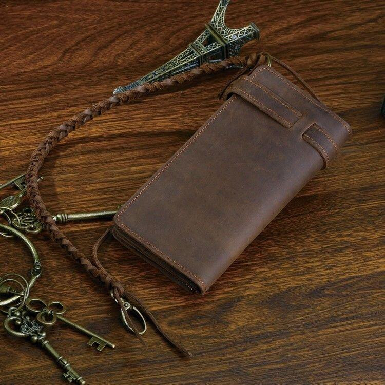 Чоловік клатч Vintage 14383 з вінтажній шкіри Коричневий Київ - фото 16