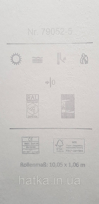 Шпалери вінілові на флізеліні A.S.Creation UNITA 1.06x10 під штукатурку сірі Київ - фото 4