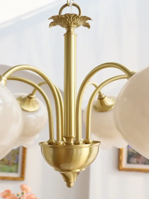 Светодиодная люстра Ландыш 5004 (Золотая) на 5 плафонов Винница - изображение 9