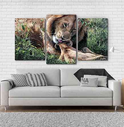 Модульная картина Животные Лев  Art-230_3 Киев