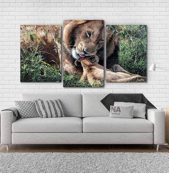 Модульная картина Животные Лев  Art-230_3 Киев - изображение 2