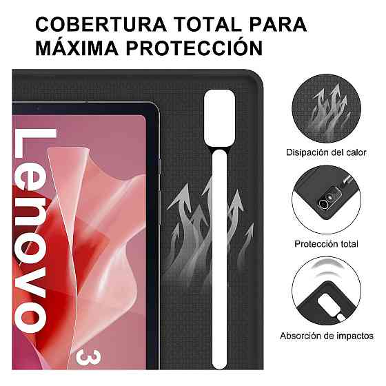 Клавіатурний чохол кейс Bluetooth клавіатура IVEOPPE для Lenovo Tab P12 TB-370FU 12.7" Чорний тачпад RGB іспанська QWERTY Київ