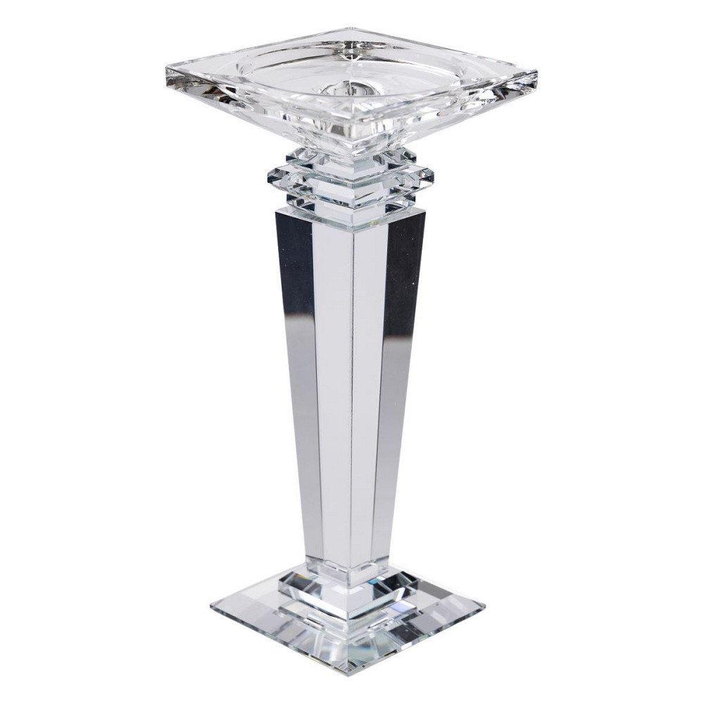 Стеклянный подсвечник на высокой ножке 22.5 см Киев - изображение 2