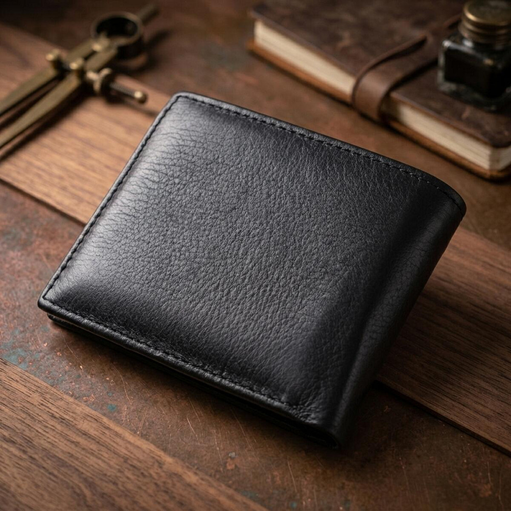 Мужской кошелек-зажим из натуральной кожи ST Leather 22460 Черный Киев - изображение 14