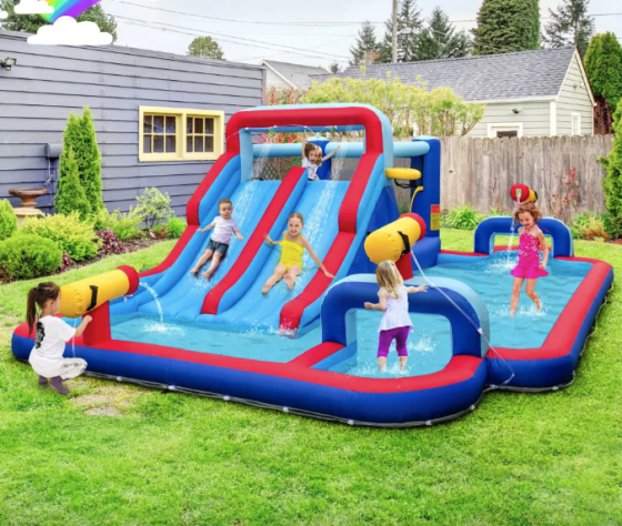 Надувний парк Costway Fun Kids із водними гірками (без вентилятора) Киев