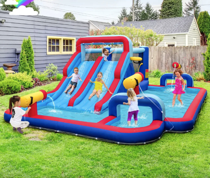 Надувний парк Costway Fun Kids із водними гірками (без вентилятора) Киев - изображение 3