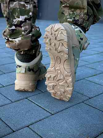 Тактичні демісезонні військові черевики мультикам для чоловіків зносостійке взуття весна-осінь прошиті Львів