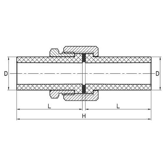 Разборное резьбовое соединение Koer K0281.PRO - 32 PPR (KP2925) Киев