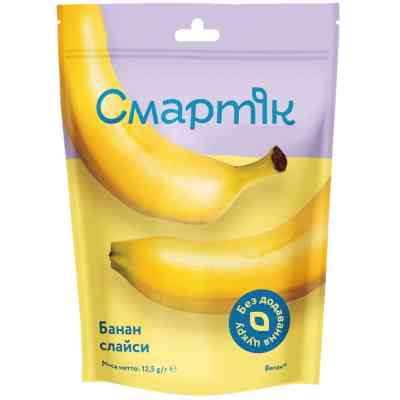 Сухофрукты Смартік Банан сублимированный слайсы 12.5 г (1600065) Винница