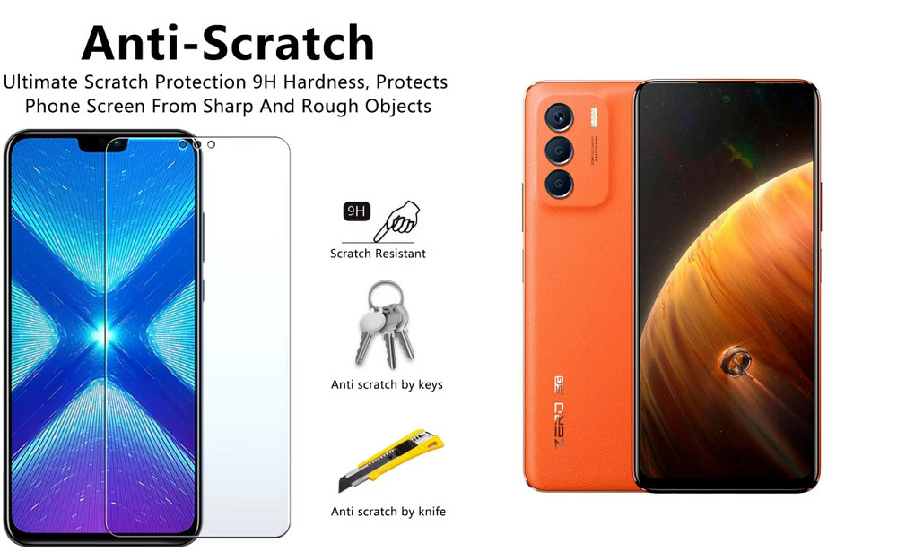Защитное стекло NeoGlass для Infinix Zero 5G 2023 – ультрапрозрачное и устойчивое Киев - изображение 1